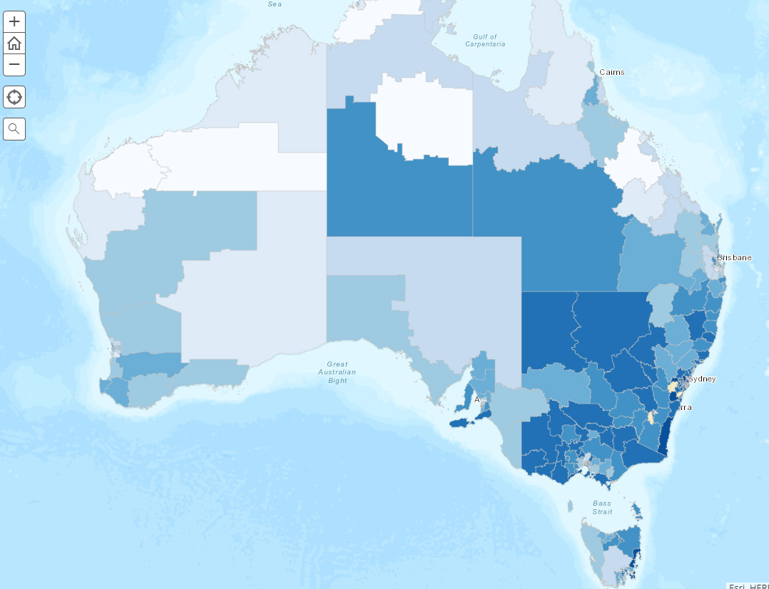 Profile of Australian Regional Vaccination Rates, as at ...